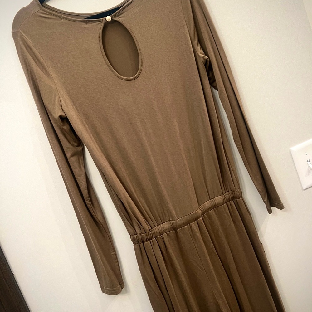 Army Green long-sleeve loose fit jumpsuit/romper - Picture 10 of 11